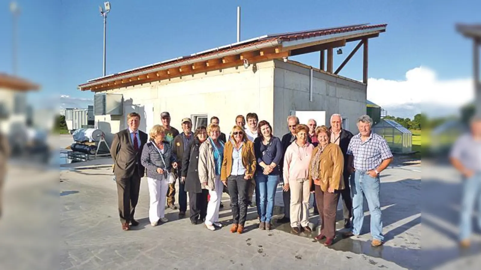 Stadtrat Robert Brannekämper lud Parteifreunde zur Biogas-Besichtigung.	 (Foto: privat)