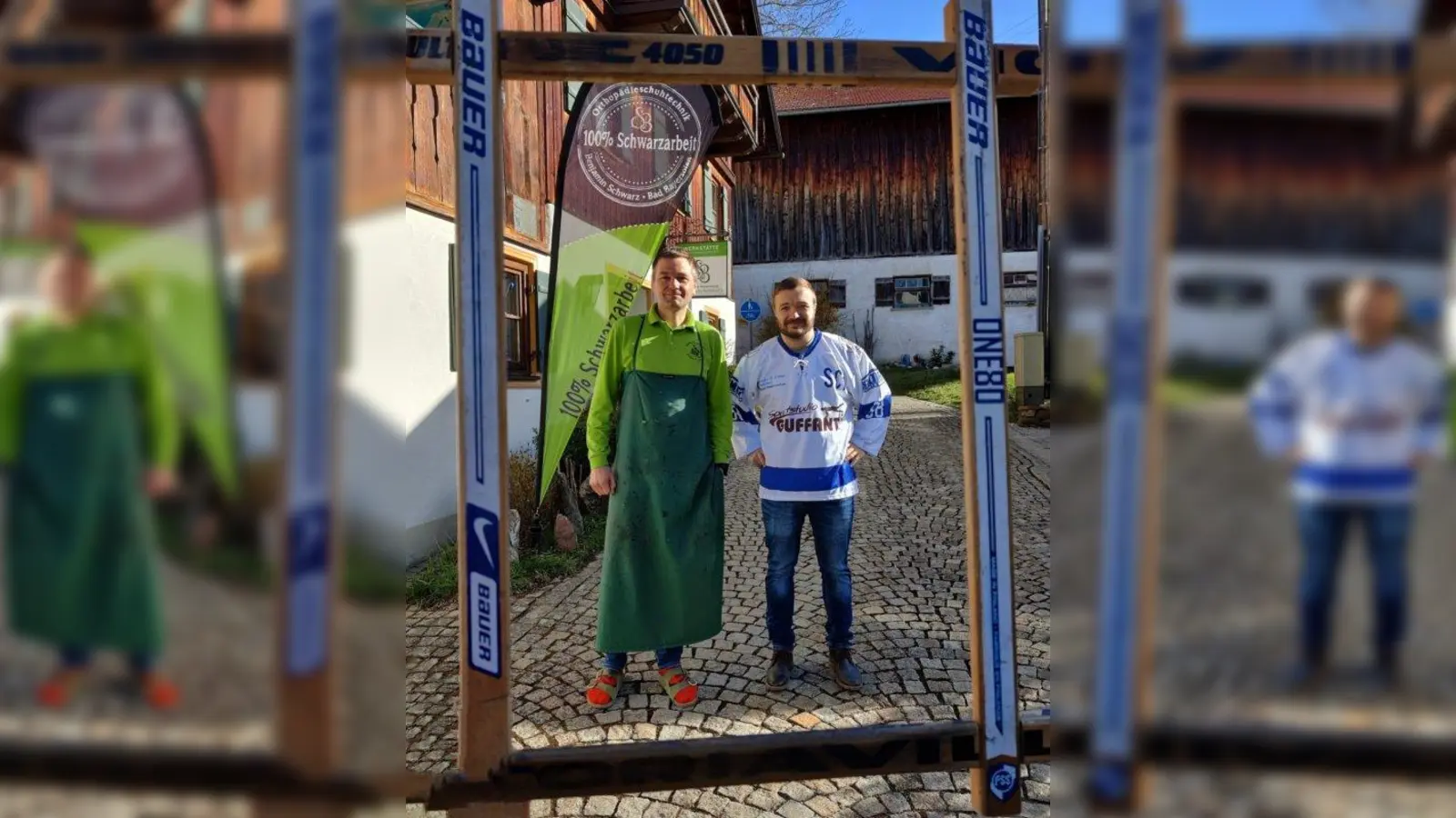 Wechselt von Peißenberg nach Forst: Marco Mooslechner (rechts), hier mit Sepp Bachmeier. (Foto: SC Forst)