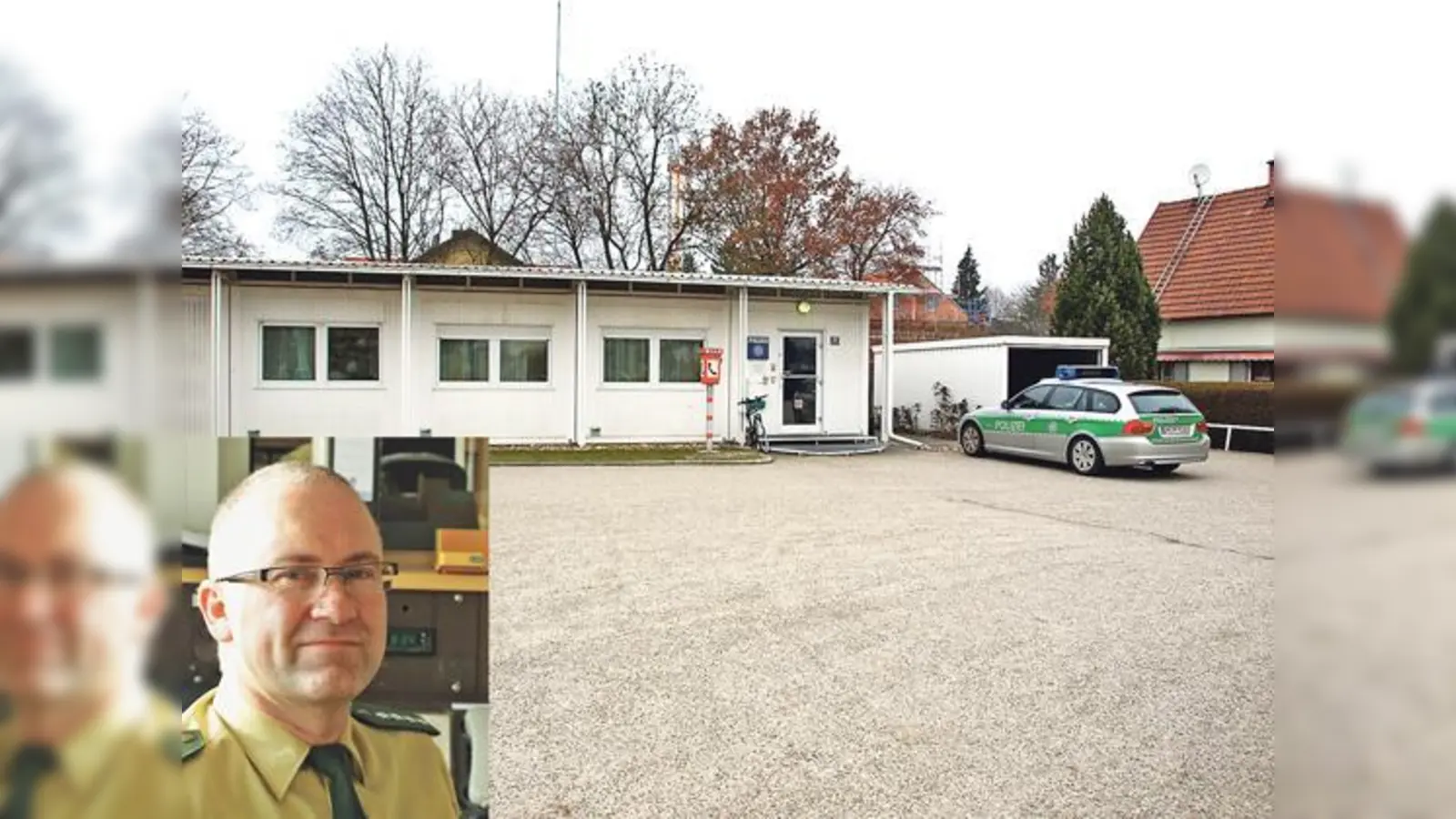Polizeihauptkommissar Peter Wagner hofft zumindest auf einen neuen Container als besseres Domizil für die Vaterstettener Beamten.  (Foto: ed)