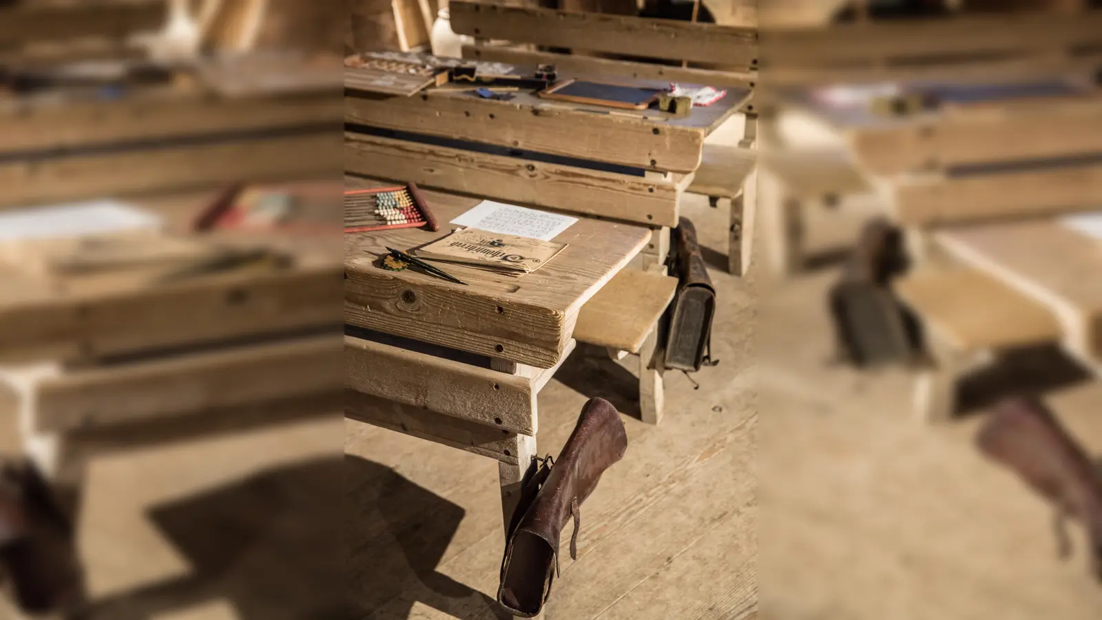 Das Klassenzimmer im Freilichtmuseum. (Foto: Markus Wasmeier)