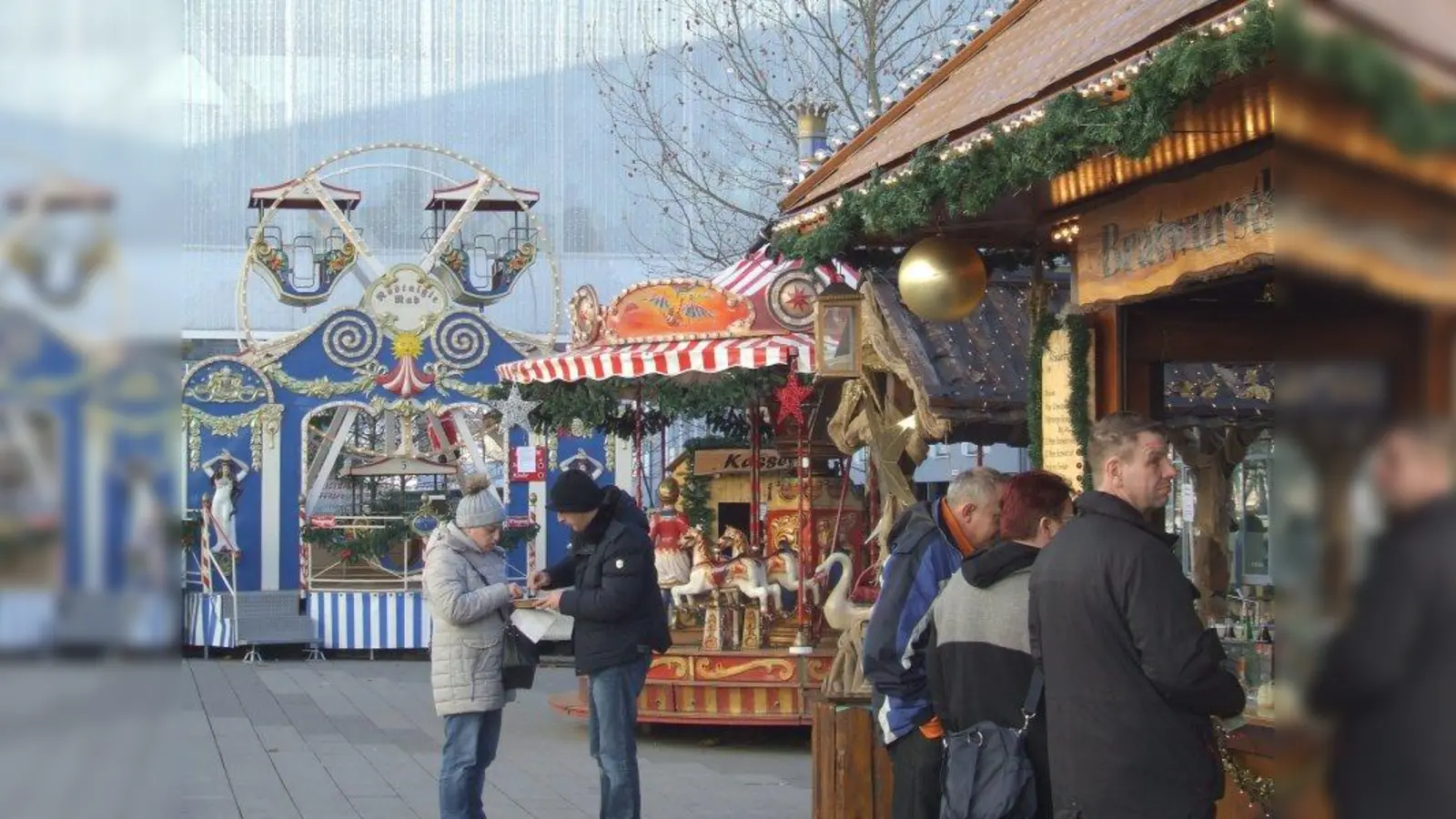 Bis zum 23. Dezember täglich von 12 bis 21 Uhr hat der Kinderweihnachtsmarkt auf dem Paseo geöffnet. (Foto: jk)