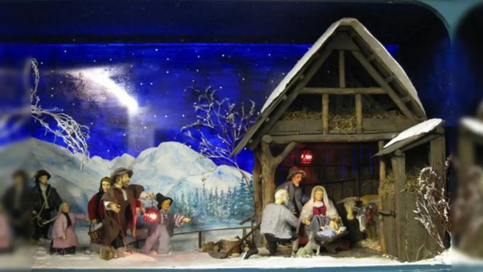 Bei der Krippenausstellung wird auch diese oberbayerische Kastenkrippe zu sehen sein.	 (Foto: E. Feldtkeller)