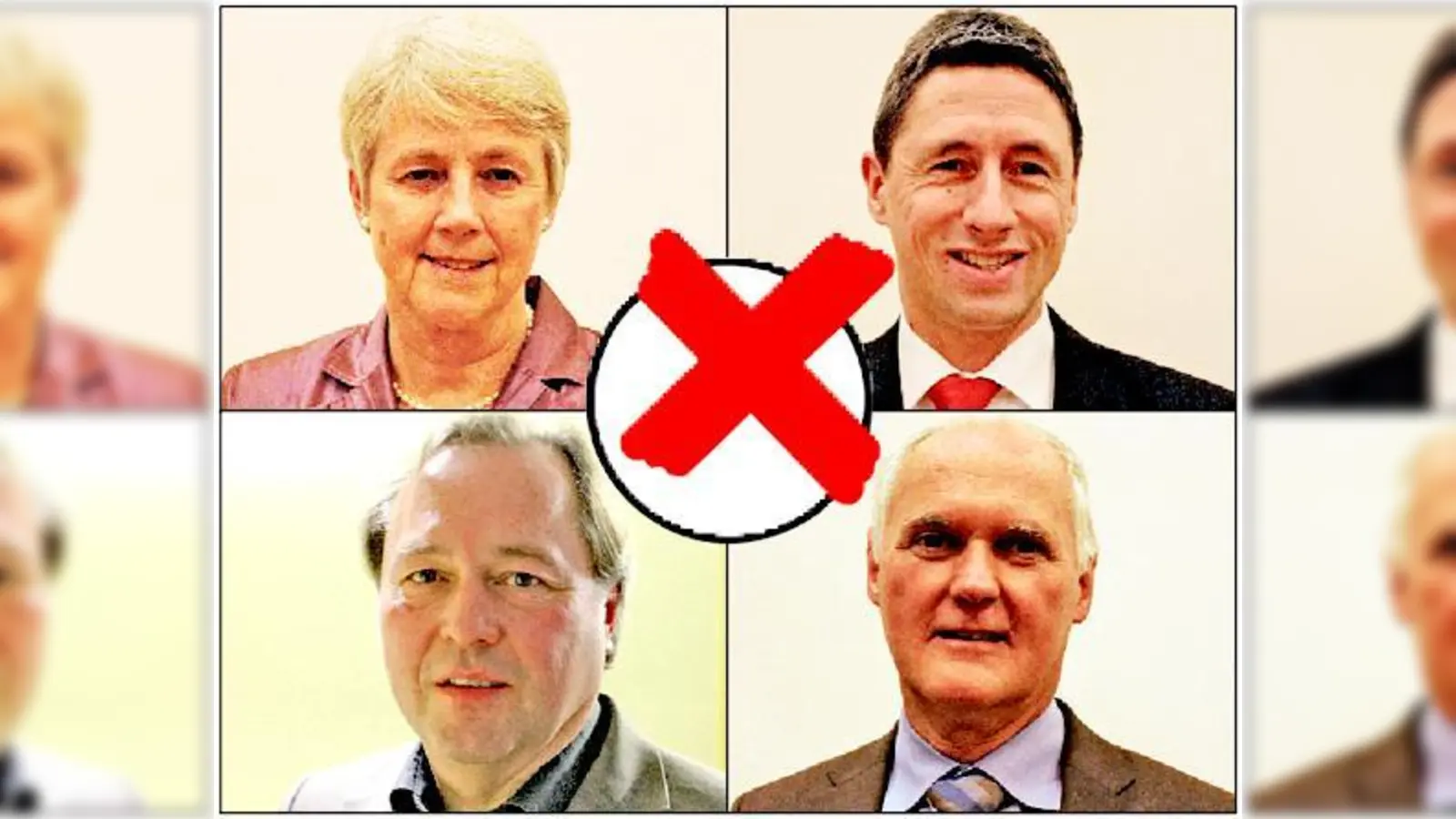 Diese vier Kandidaten stehen am Sonntag zur Wahl (v. l. o.): Brigitte Weinzierl (CSU), Christoph Böck (SPD), Martin Reichart (Freie Bürgerschaft) und Jürgen Radtke (Bündnis 90/Die Grünen).	 (Fotos: sl)