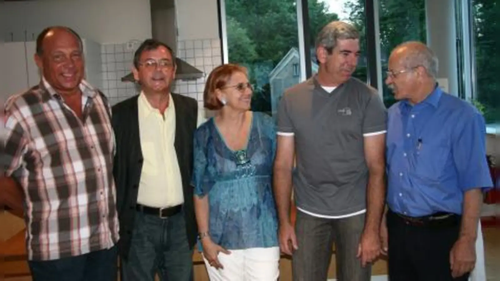 Das ideenreiche Organisationskomitee zur 600-Jahr-Feier Planeggs: (v.l.) Wolfgang Köbele, Erwin Holapfel, Traudel Holzapfel, Klaus Waldbart und Robert Voit. (Foto: US)