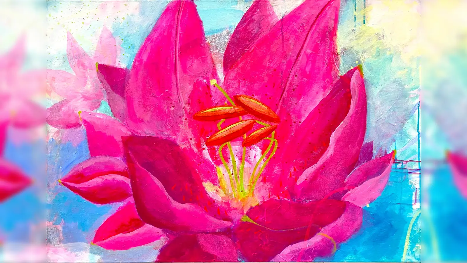 „Magie einer Blüte” heißt dieses Bild von Gudrun Michel, einer Künstlerin aus dem Botanikum. (Foto: Gudrun Michel)