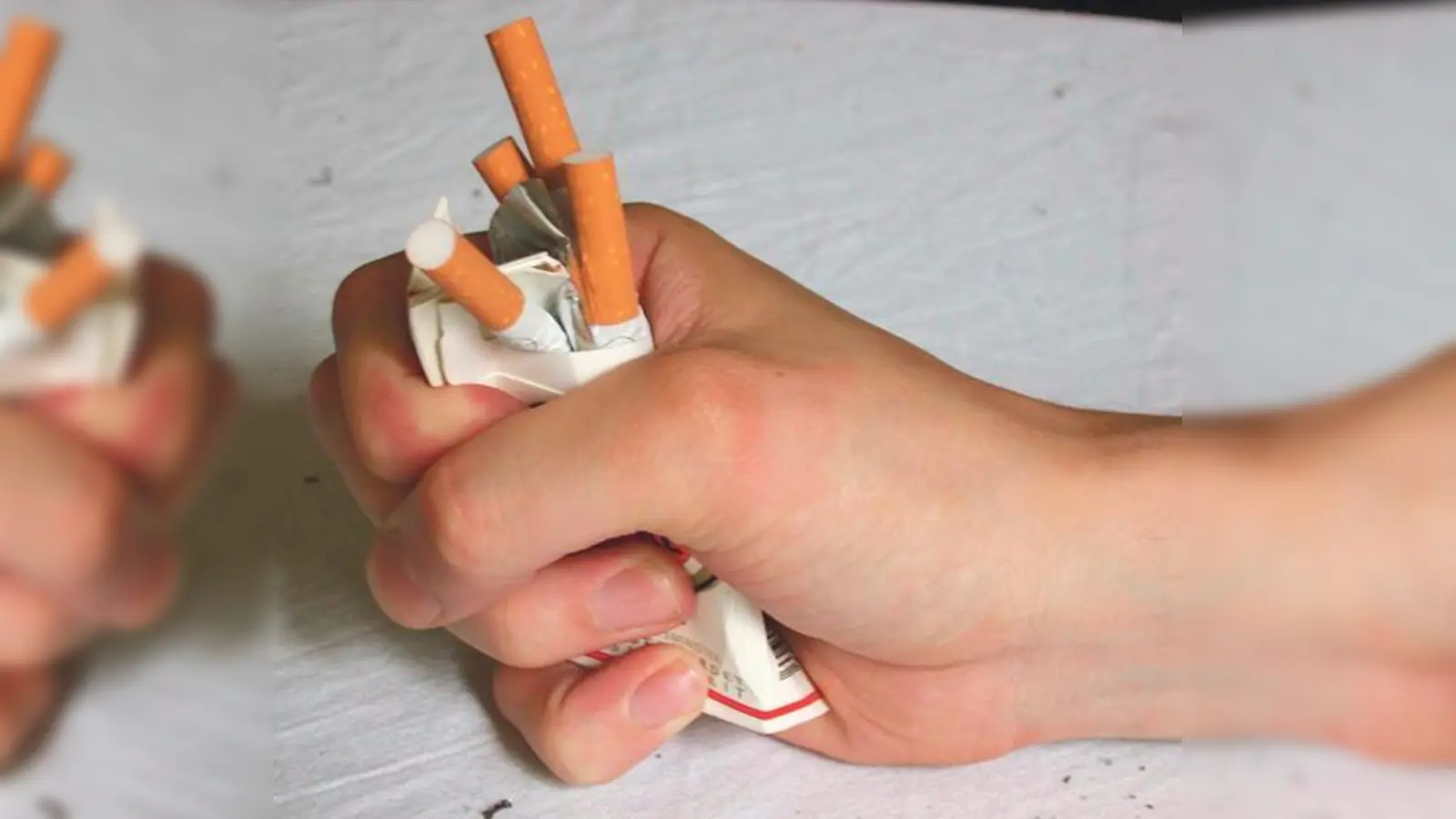 Auch wenn es leicht aussieht, so mancher Raucher bringt alleine nicht die Kraft auf, mit der Zigarette Schluss zu machen. Aber es gibt Hilfe. 	 (Foto: BZgA)