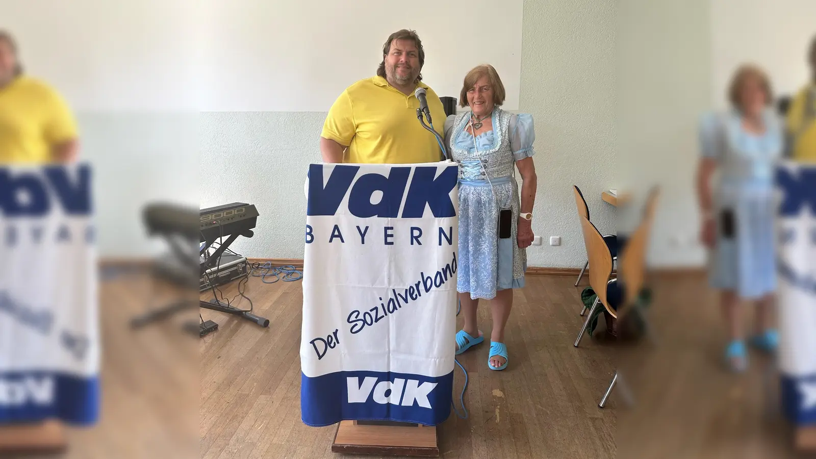 Johanna und Stefan Krimmer freuen sich auf viele Besucherinnen und Besucher bei der Muttertagsfeier des VdK Lohhof-Unterschleißheim. (Foto: VdK USH)