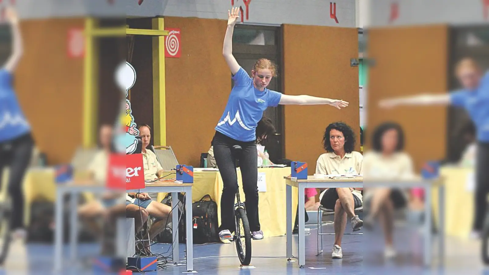 Über vier Minuten so bleiben auf einem kleinen Brettchen? Unmöglich! Nicht für Ana Schrödinger. Sie darf sich jetzt Weltmeisterin nennen.	 (Foto: privat)