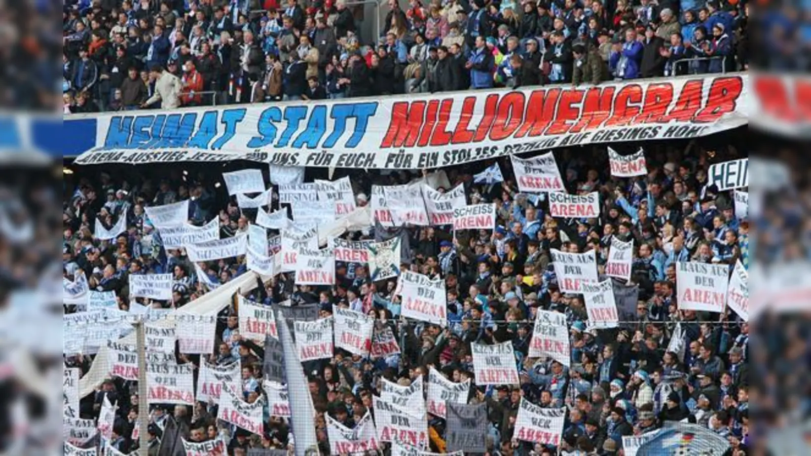 1860-Fans wollen nicht mehr gerettet werden.  (Foto: A. Wild)