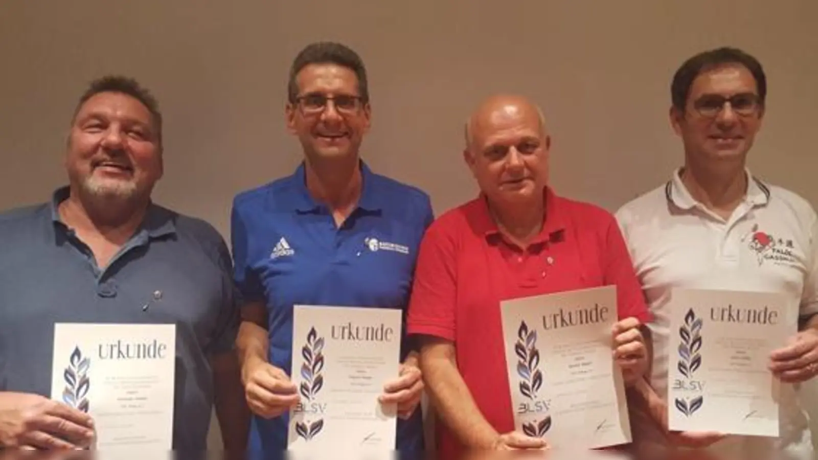 Von links: Andreas Haase, Robert Rieger, Bernd Mayer und Uwe Löffler.  (Foto: TSV Poing)