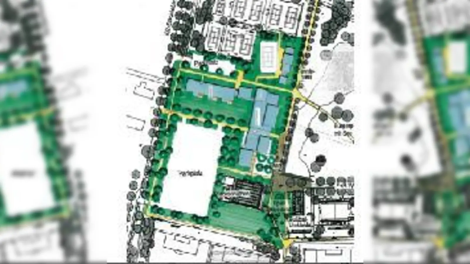Die Zukunft des Sports: So sieht der Lageplan des Zentralgebäudes in dem Plan der Architekten Bauer + Köpf aus.  (Foto: Bauer + Köpf)