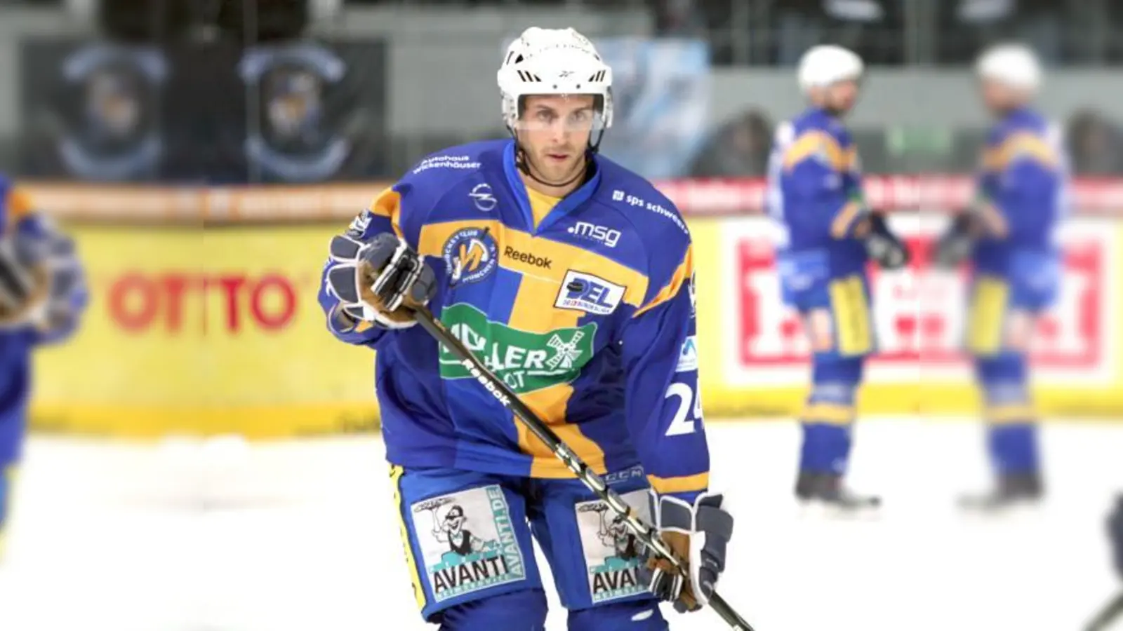 David Wrigley war bei den Spielen in Krefeld und Augsburg ein besonders gut funktionierendes Rädchen im Getriebe des EHC.	 (Foto: Rabuser)