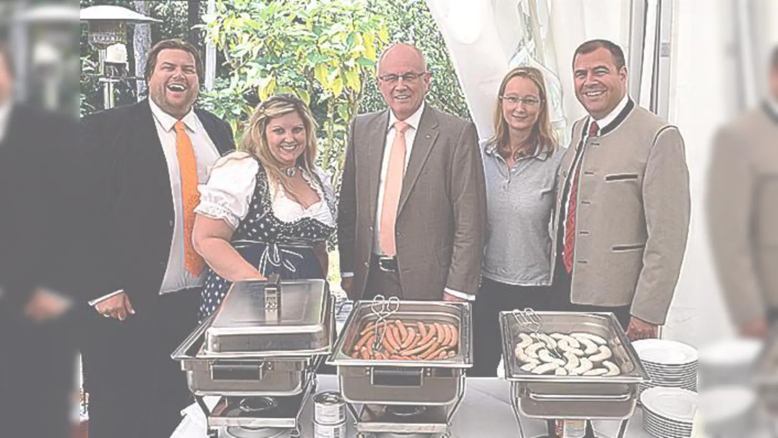 Stefan Krimmer, Lorena Allwein, Volker Kauder, Karin Hobmeier und Florian Hahn.	 (Foto: VA)