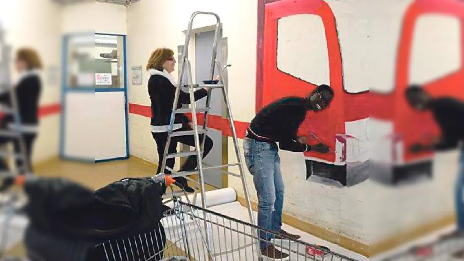 Bakary Syrr und Antje Berberich.  (Foto: Rudi Schipek)