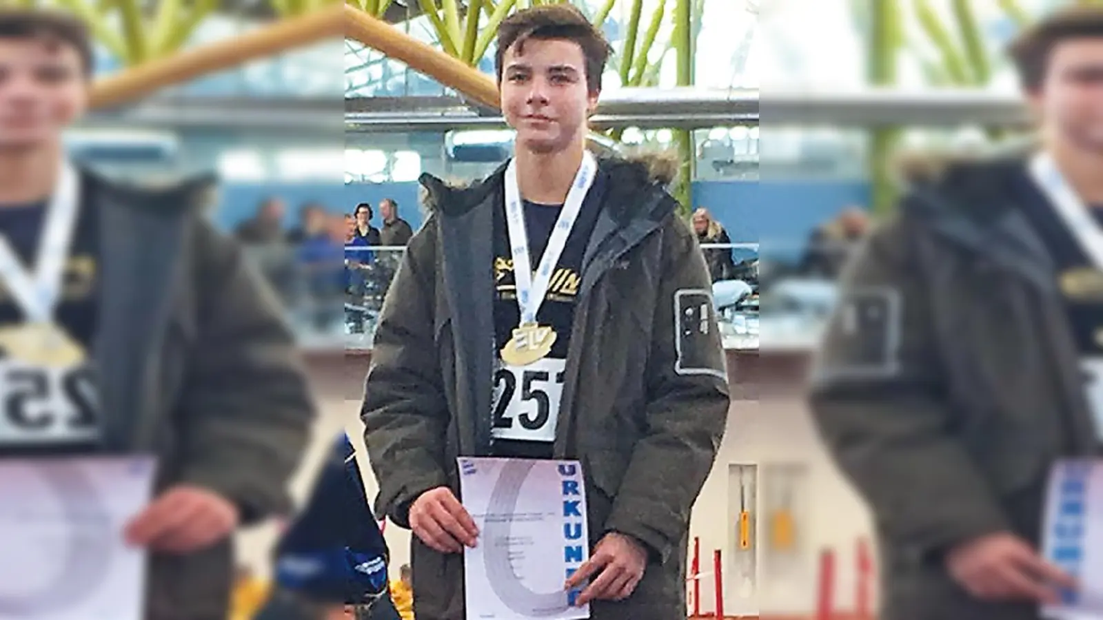 Bayerischer Meister im Speerwurf: Florian Unold.	 (F.: privat)