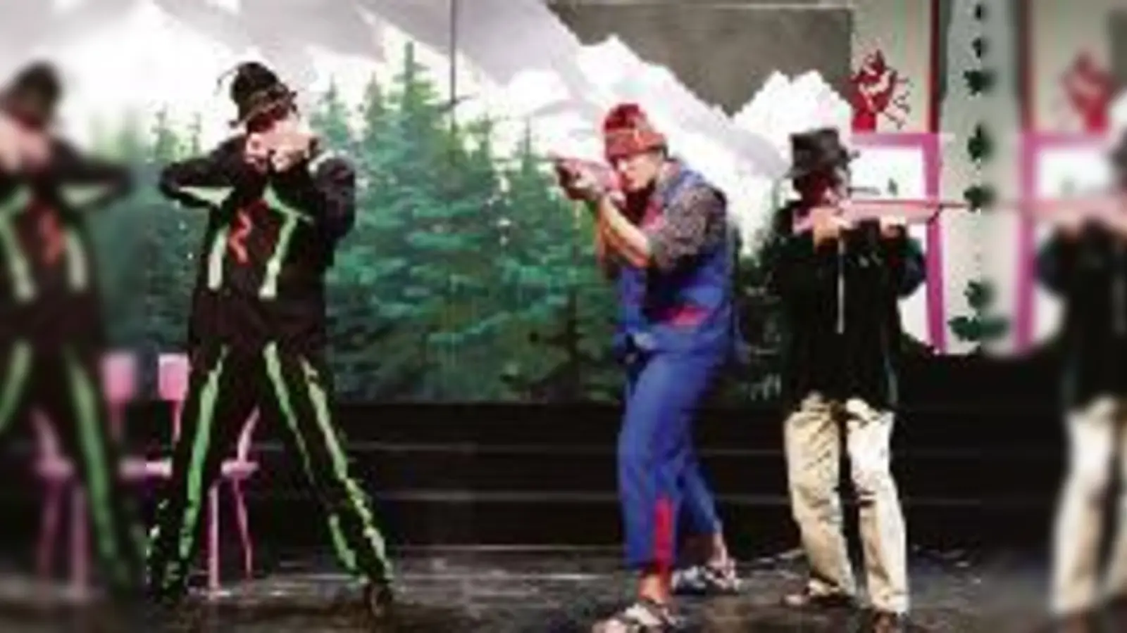 Kaspar (Jens Müller), Max (Gustavo Jimenez) und Kilian (Gottfried Thalmeier) in  Der Freischütz.	  (Foto: Gut Immling)