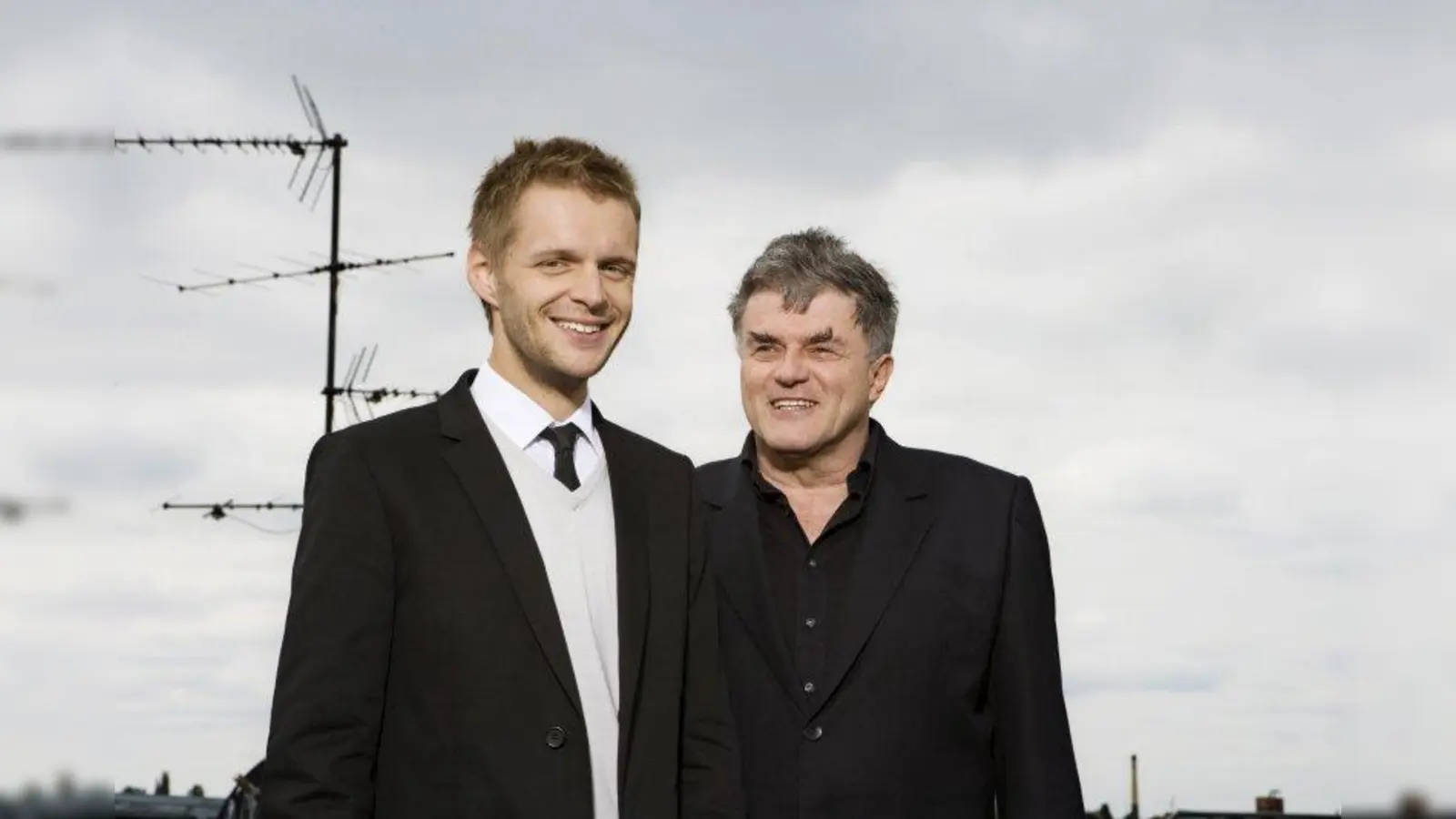 Florian Schroeder (l.) und Volkmar Staub therapieren Deutschland. (Foto: Frank Eidel)