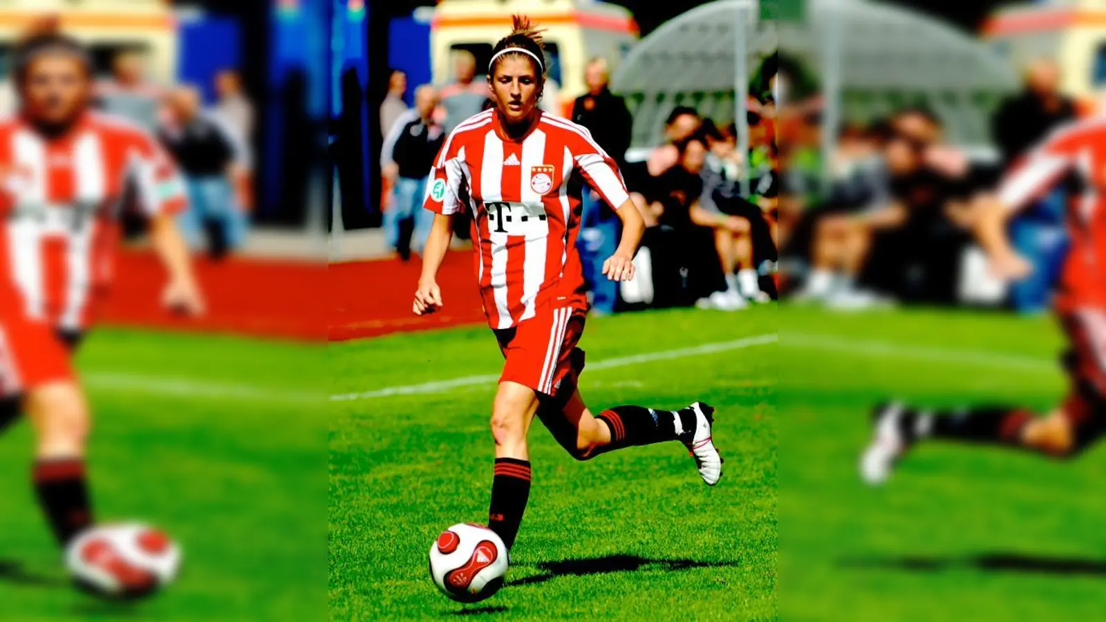 Am Montag für Autogramme und Fragen im OEZ: Nationalspielerin Stefanie Mirlach.  (Foto: Verein)