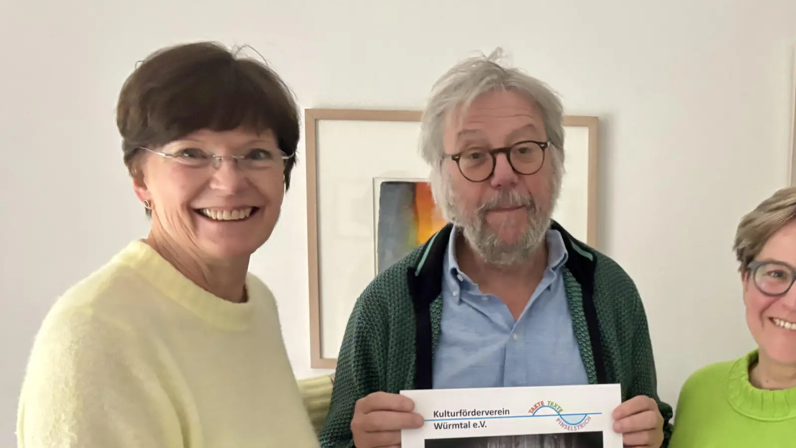 Vorsitzende Anne Gürtler, Walter Erpf und Brigitte Hageböck (v.l.) stellten das Saisonprogramm des Kulturfördervereins vor. (Foto: Ulrike Seiffert)