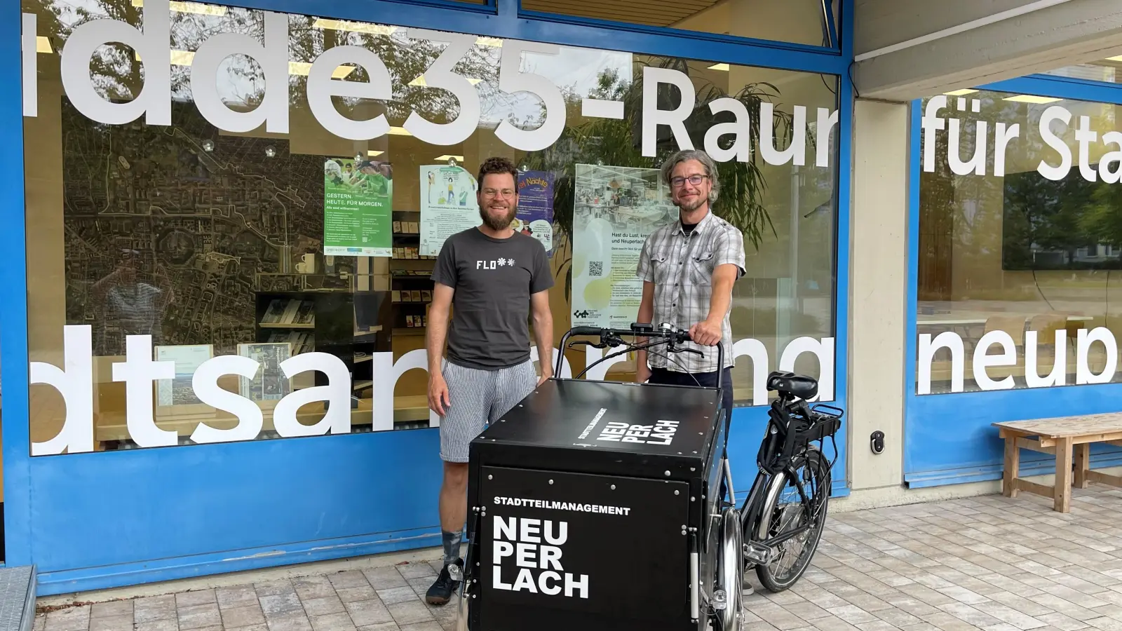 In Neuperlach tut sich was - Florian Mayr und Torsten Müller vom Stadtteilmanagement sind Teil des Orga-Teams und immer offen für Ideen. (Foto: hw)