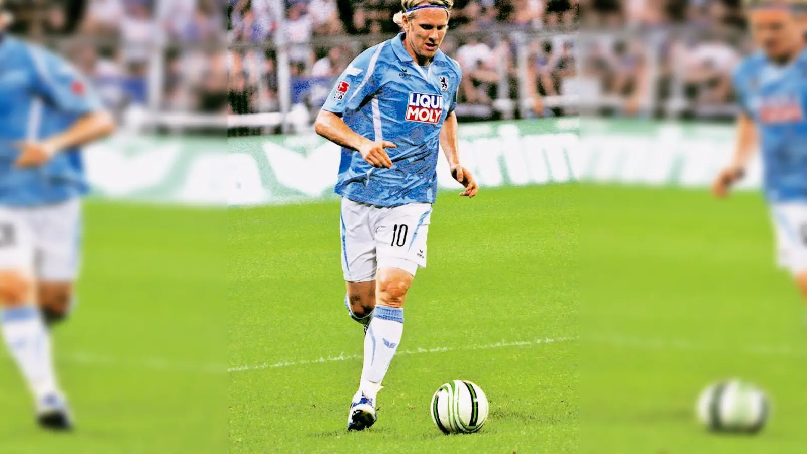 Sascha Rösler (hier beim Hinspiel gegen den KSC) traf erstmals doppelt für den TSV.	  (Foto: Anne Wild)