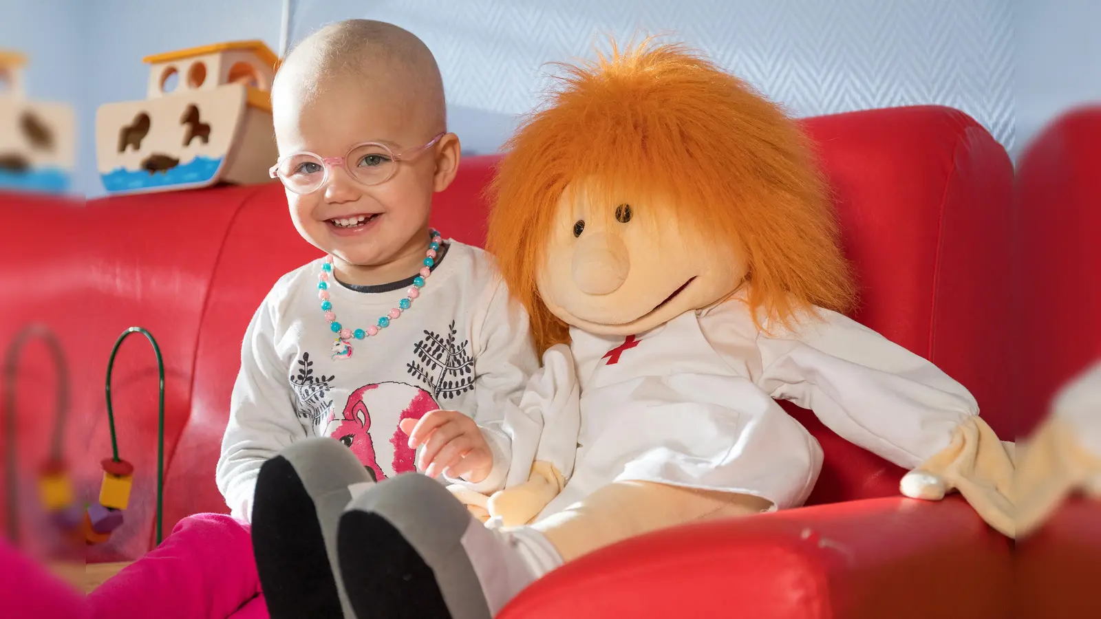 Kinderkrebsstation München Klinik Schwabing. (Foto: Initiative krebskranke Kinder München e.V. / Axel Griesch)