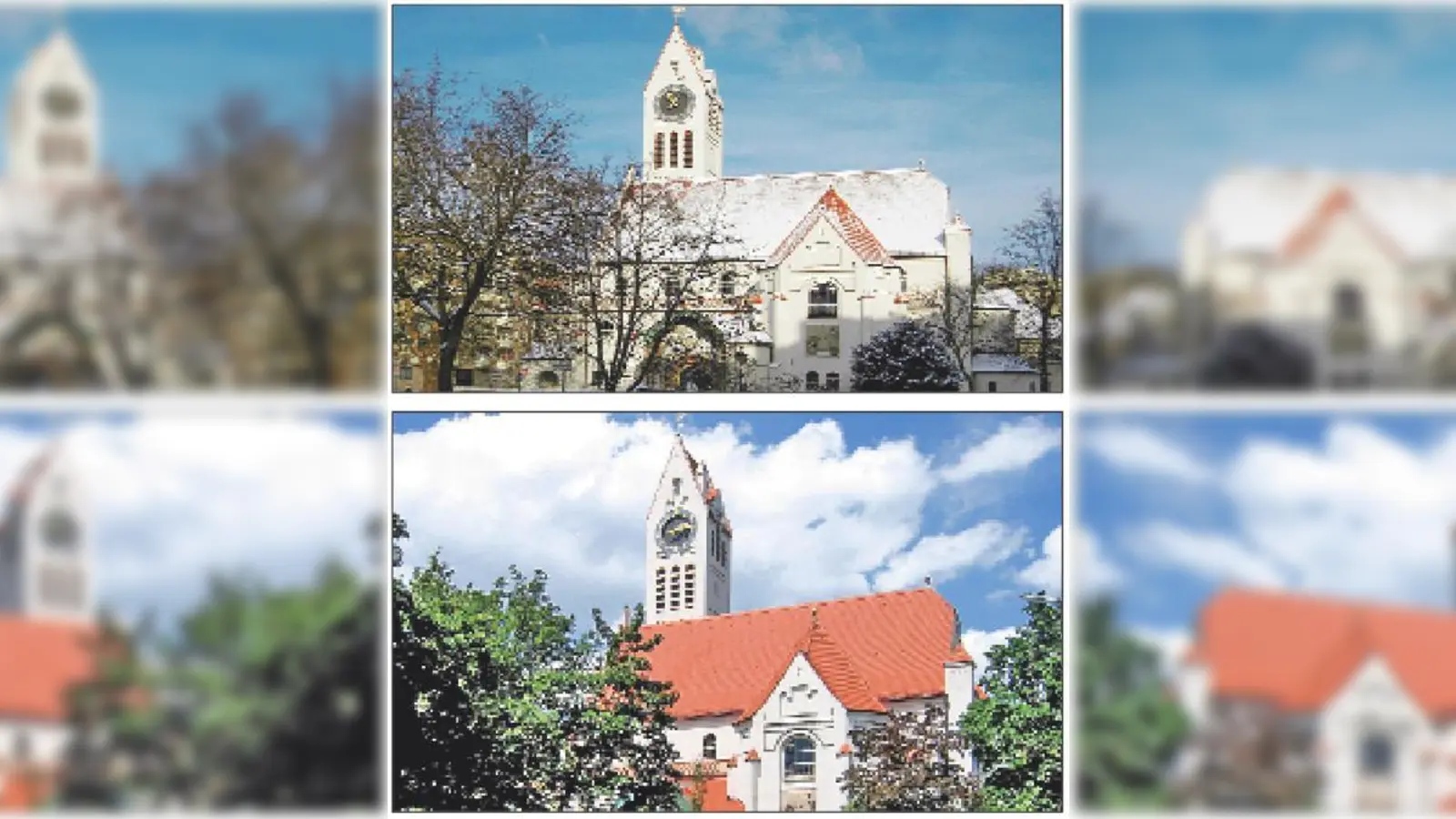 Ausgezeichnet renoviert: St. Sylvester...	 und die Erlöserkirche.	 (Fotos: Gemeinden)