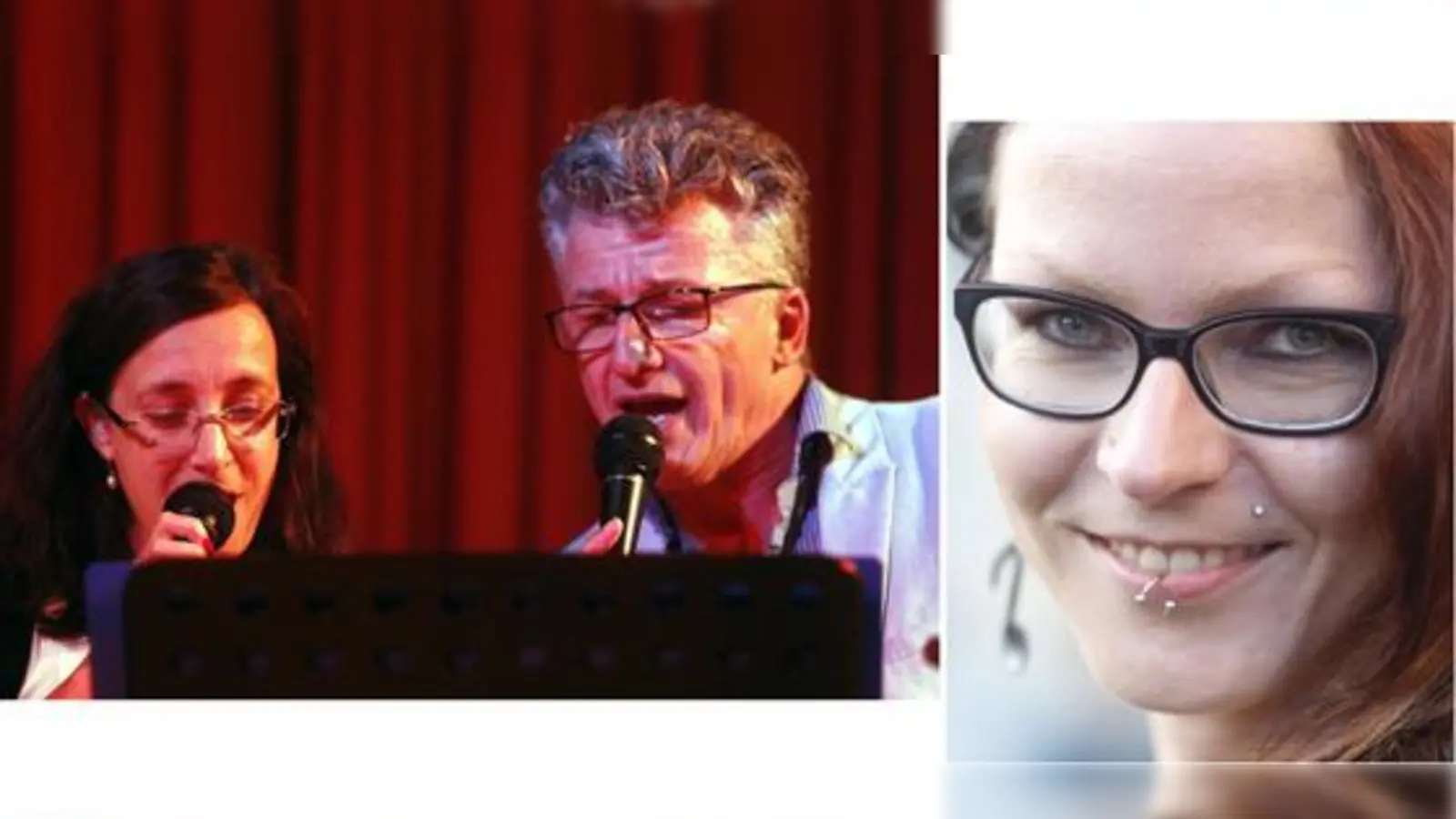  Von Mozart bis Deichkind: Die »offene Bühne« lebt von der Vielfalt. Andrea Traber (kleines Bild) organisiert die »offene Bühne« im Januar zum sechsten Mal.    (Fotos: kw)