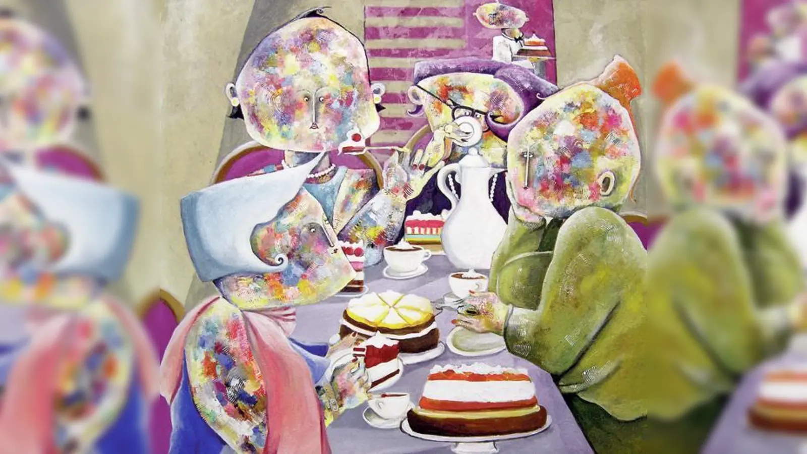 »Der Sahnetortenclub« von Caroline Weiß zu sehen im Kulturzentrum Trudering. 	 (Foto: VA)