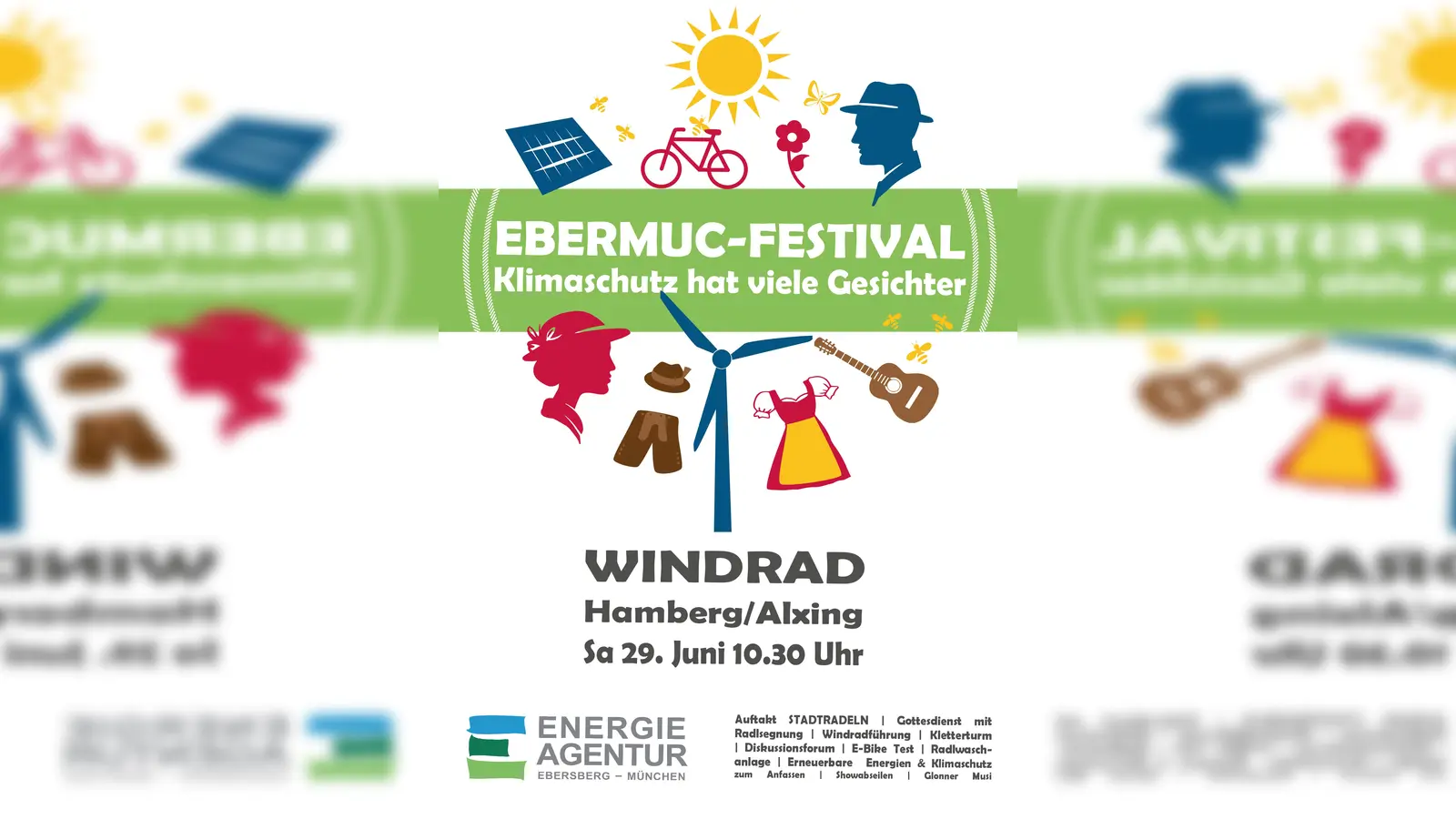 Das Klimaschutz-Festival am Hamberger Windrad zeigt die vielfältigen Facetten der Energiewende und des Klimaschutzes. (Foto: VA)