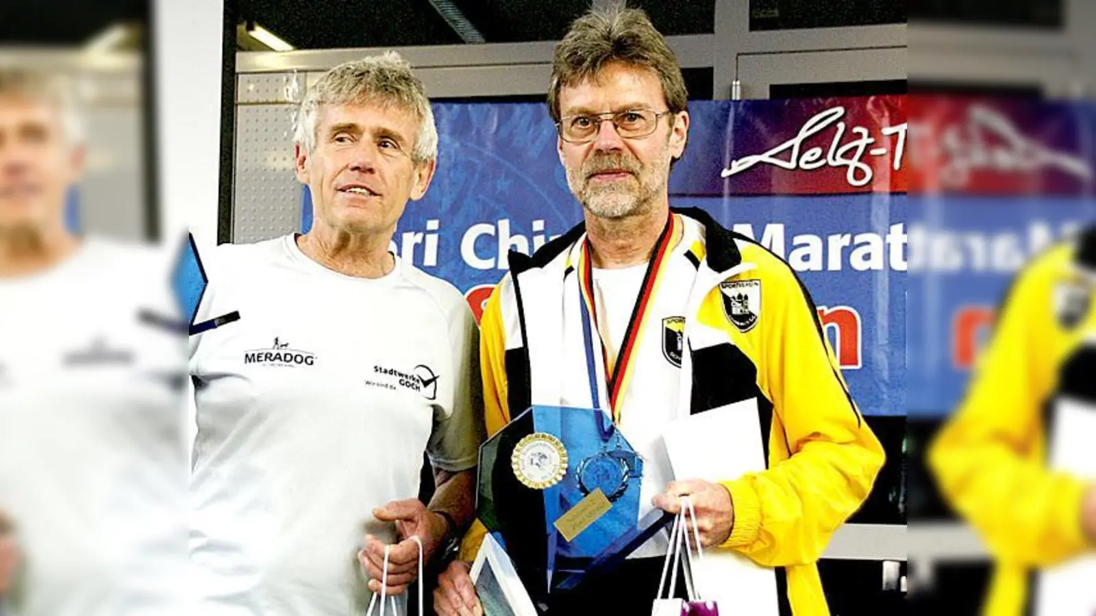 Rainer Leyendecker (rechts) wurde Deutscher Meister der Altersklasse 60.	 (Foto: RSLC Holzkirchen)