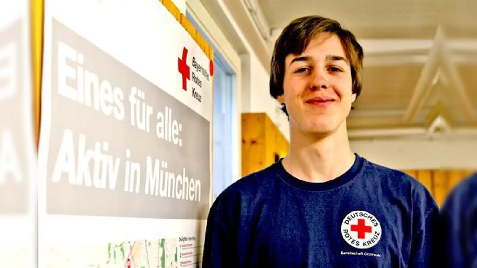 Lukas Kleinhäny vom BRK Grünwald freut sich auf viele jugendliche Mitstreiter in der neu gegründeten Jugendgruppe. 	 (Foto: mst)