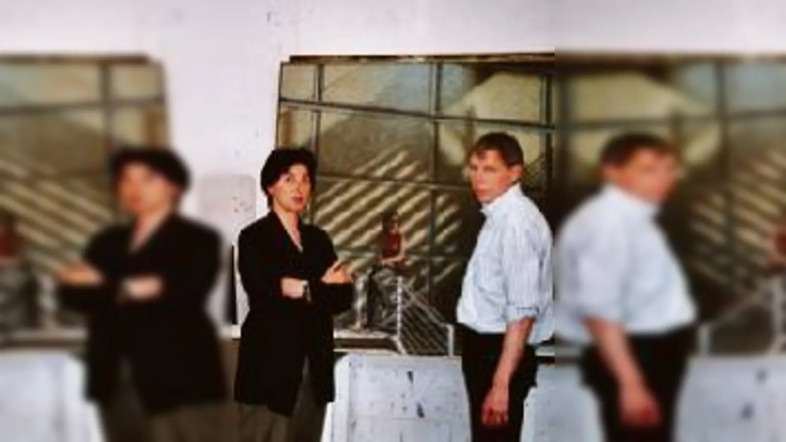 Monika Renner und Künstler Rabe Habdank im  (Foto: J. M. Pfeiffer)