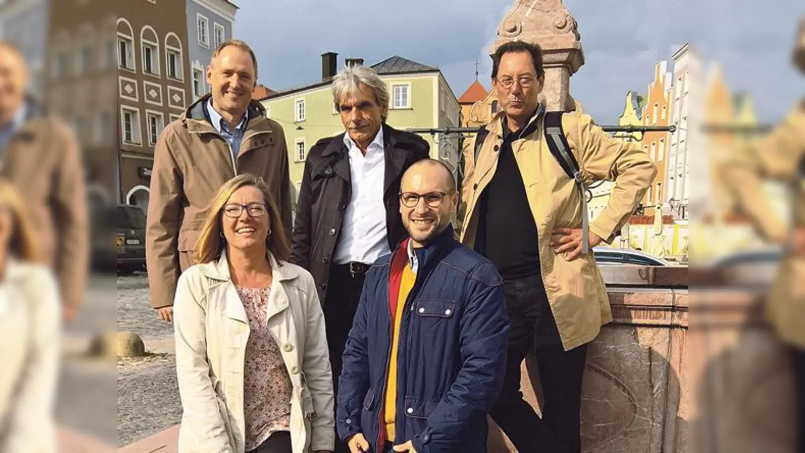 oben: Ludwig Doben, DW Traunstein; Günter Weingärtler, Referat für Arbeit und Wirtschaft; Dirk Hentrich, DW Traunstein unten: Monika Funk, Bereichsleitung; Philipp Blümle, Betriebsleiter, beide Diakonie Hasenbergl 	 (Foto: Diakonie)