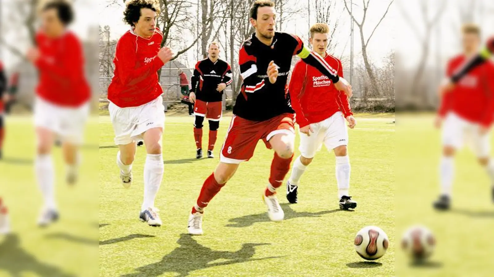 Über weite Strecken konnte der VfB Sparta München dem FC Eintracht München nur hinterherlaufen. 	 (F.: dr)