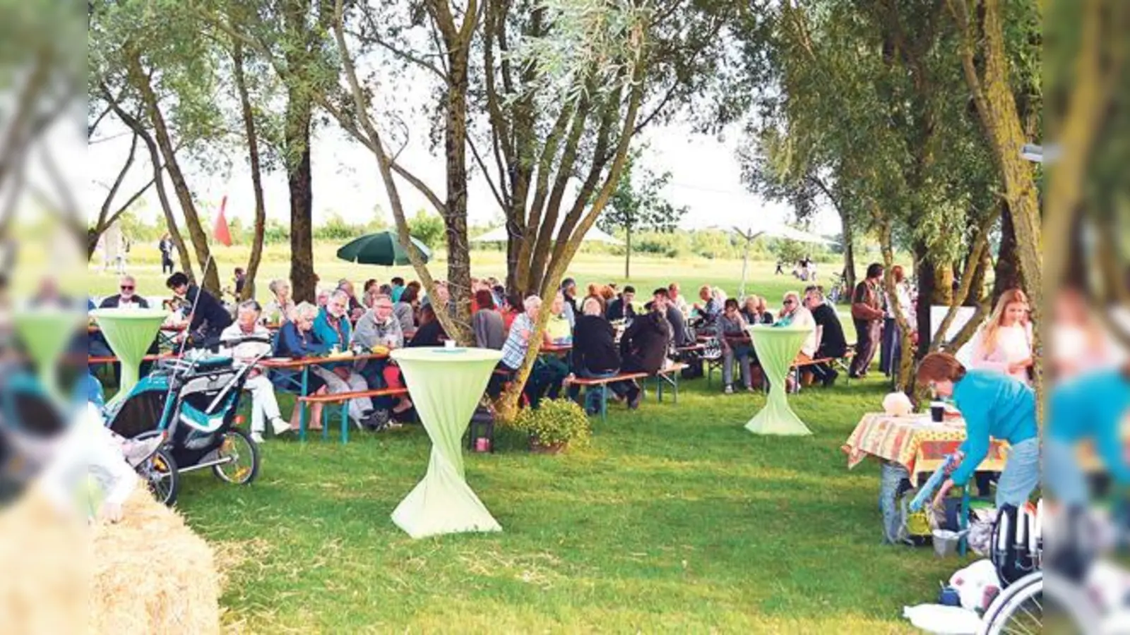 Die Besucher des 5. Hollerner Seefests genossen das milde Sommerwetter und die gesellige Atmosphäre.	 (Foto: VA)