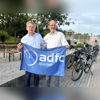 Klaus Hösl (links) und David Cole sind die Sprecher der neuen ADFC-Ortsgruppe Grasbunn. (Foto: ADFC/Oliver Bertram)