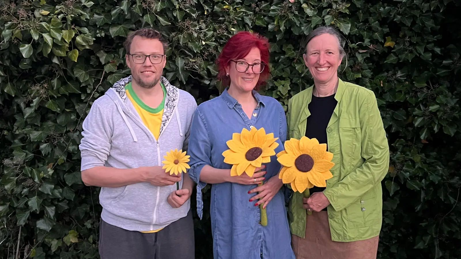 In den Ortsvorstand der Kraillinger Grünen gewählt (v.l.): Dawid Kowala, Andrea Schulte-Krauss und Ricarda Weimar. (Foto: Grüne Krailling)