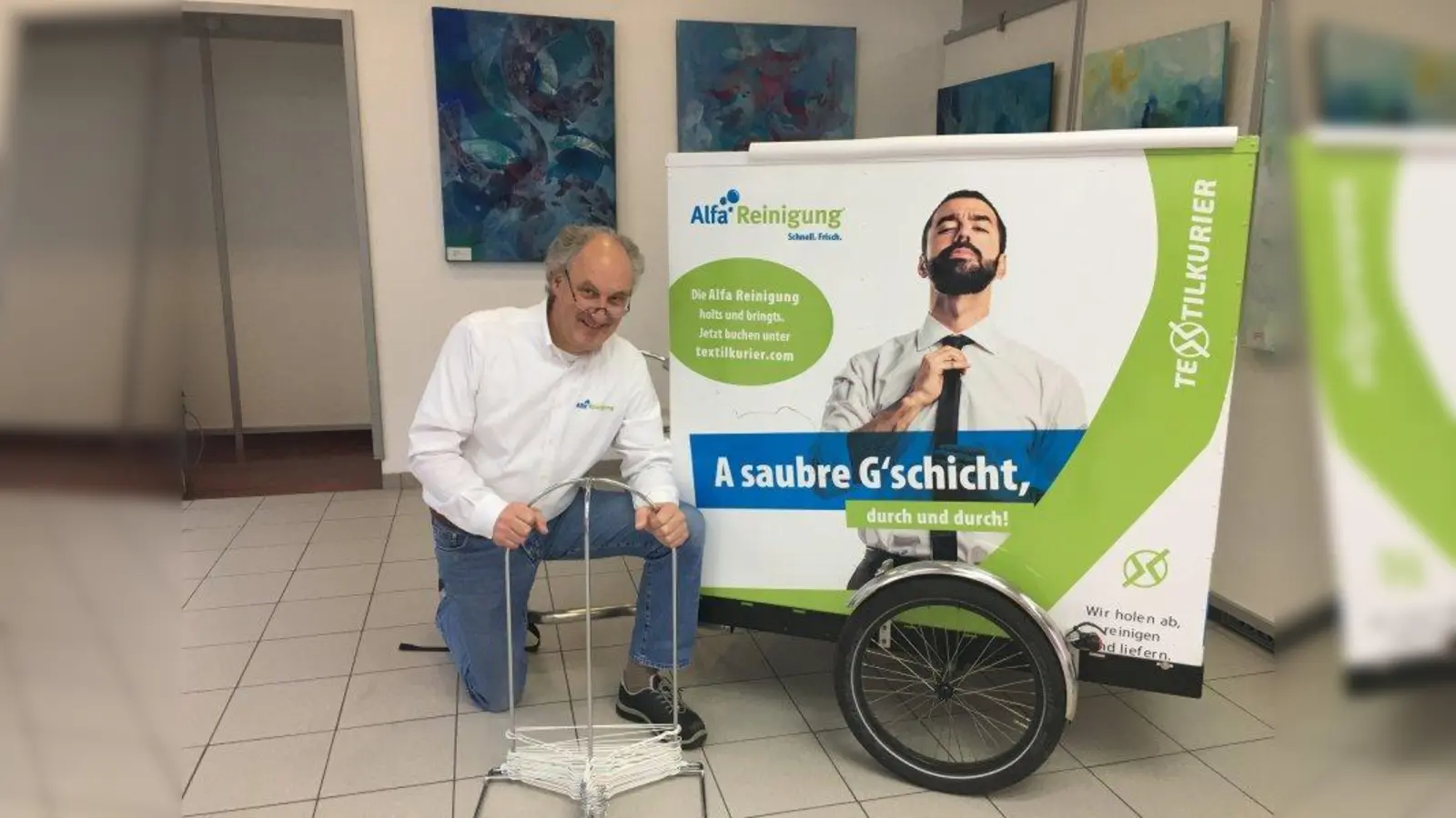 Martin Muth, Inhaber Alfa Reinigung. (Foto: Marion Maßberger)