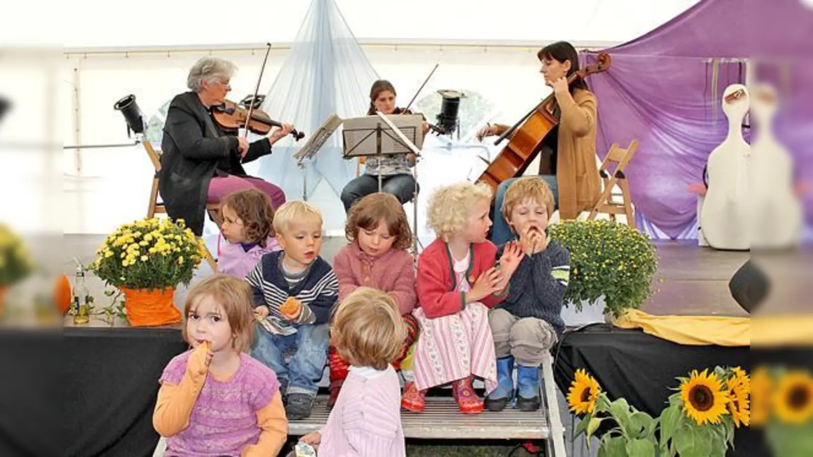 Auch die kleinen Gäste hatten beim Jubiliäumsfest ihre Freude.	 	 (Foto: privat)