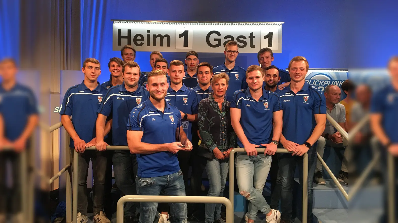 "Bayern-Treffer" Gewinner Florian Lengauer mit seinen Teamkollegen. (Foto: Bayerischer Fußball–Verband e.V.)