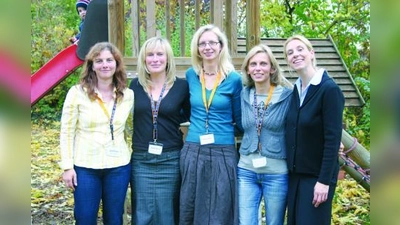 Das Team vom FAM-Büro: (v.l.) Heike Schneider, Beate Hofbauer, Katherina Pfister, Mirjana Scholz und Sabine Wyrwoll. (Foto: ls)