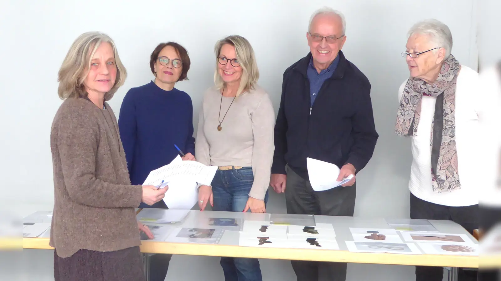 Die Juroren der Kunst-Tage 2019: Birgit Berends-Wöhrl, Christine Renner, Birgit Bremberg, Peter Gierse und Gabriele Rodler (v.l.n.r.). (Foto: VA)