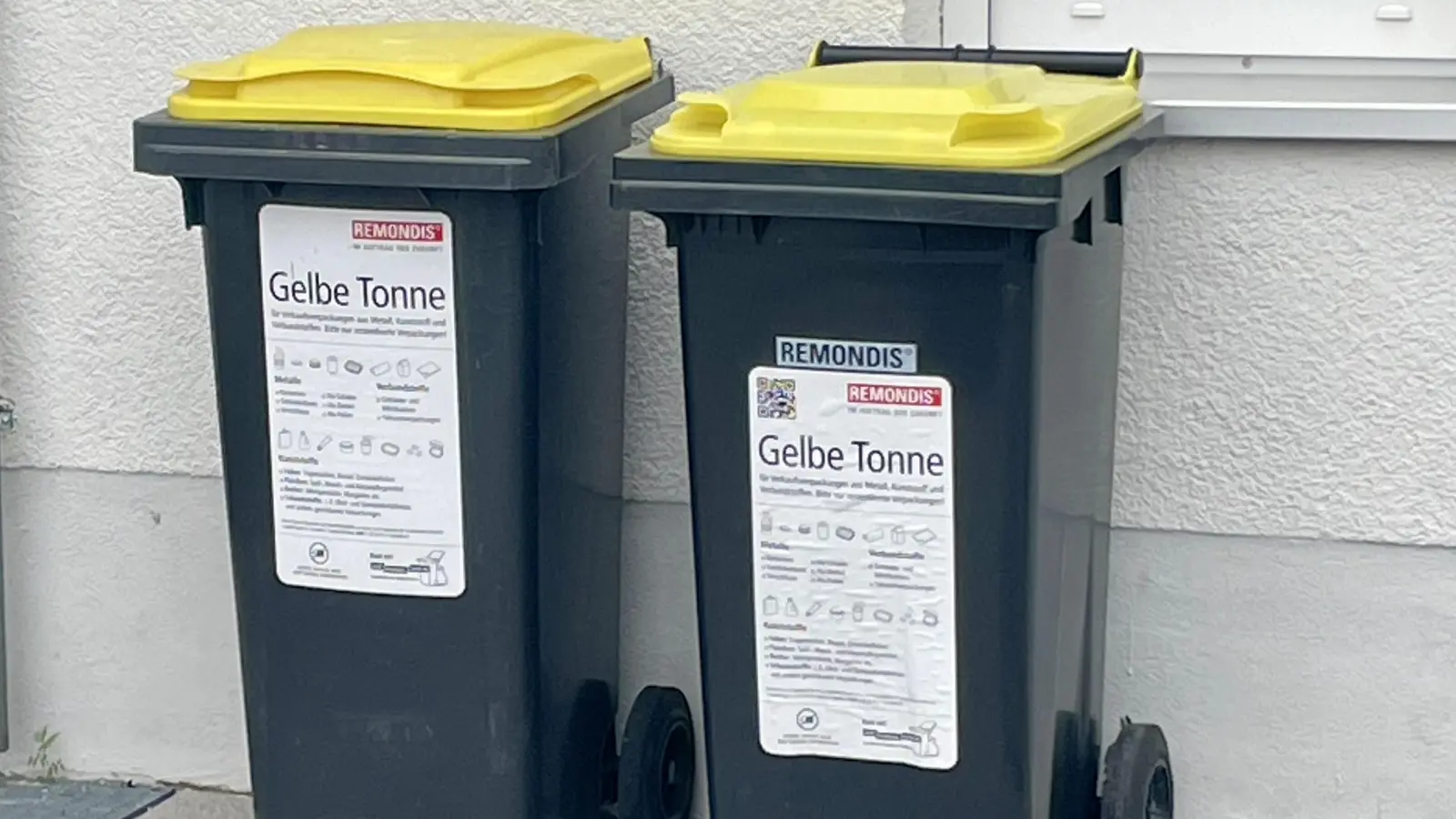 Kunststoffverpackungen werden im Testgebiet seit Februar in die Gelbe Tonne gepackt. Allerdings gehört nicht der ganze 23. Stadtbezirk zum Pilotprojekt.  (Foto: bb)