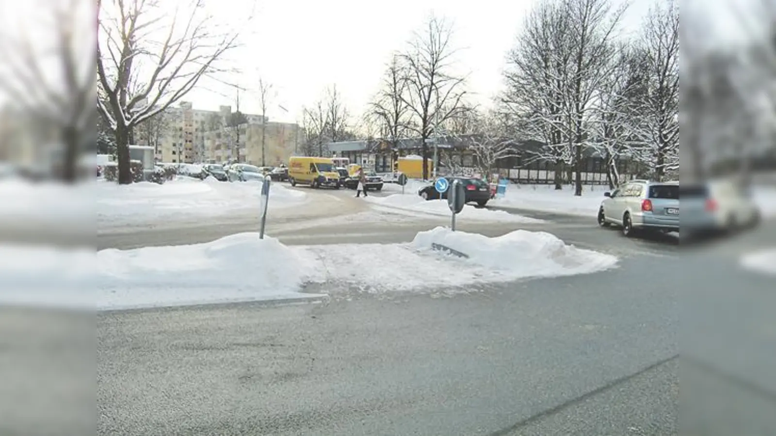 An der Kreuzung Meistersinger-/ Knappertsbuschstraße in Englschalking werden im Frühjahr Überwege für Fußgänger eingerichtet.    (Foto: ikb)