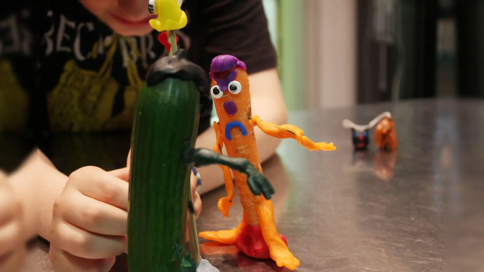 Coole Figuren werden beim Trickfilmworkshop zum Leben erweckt. (Foto: Café Netzwerk)