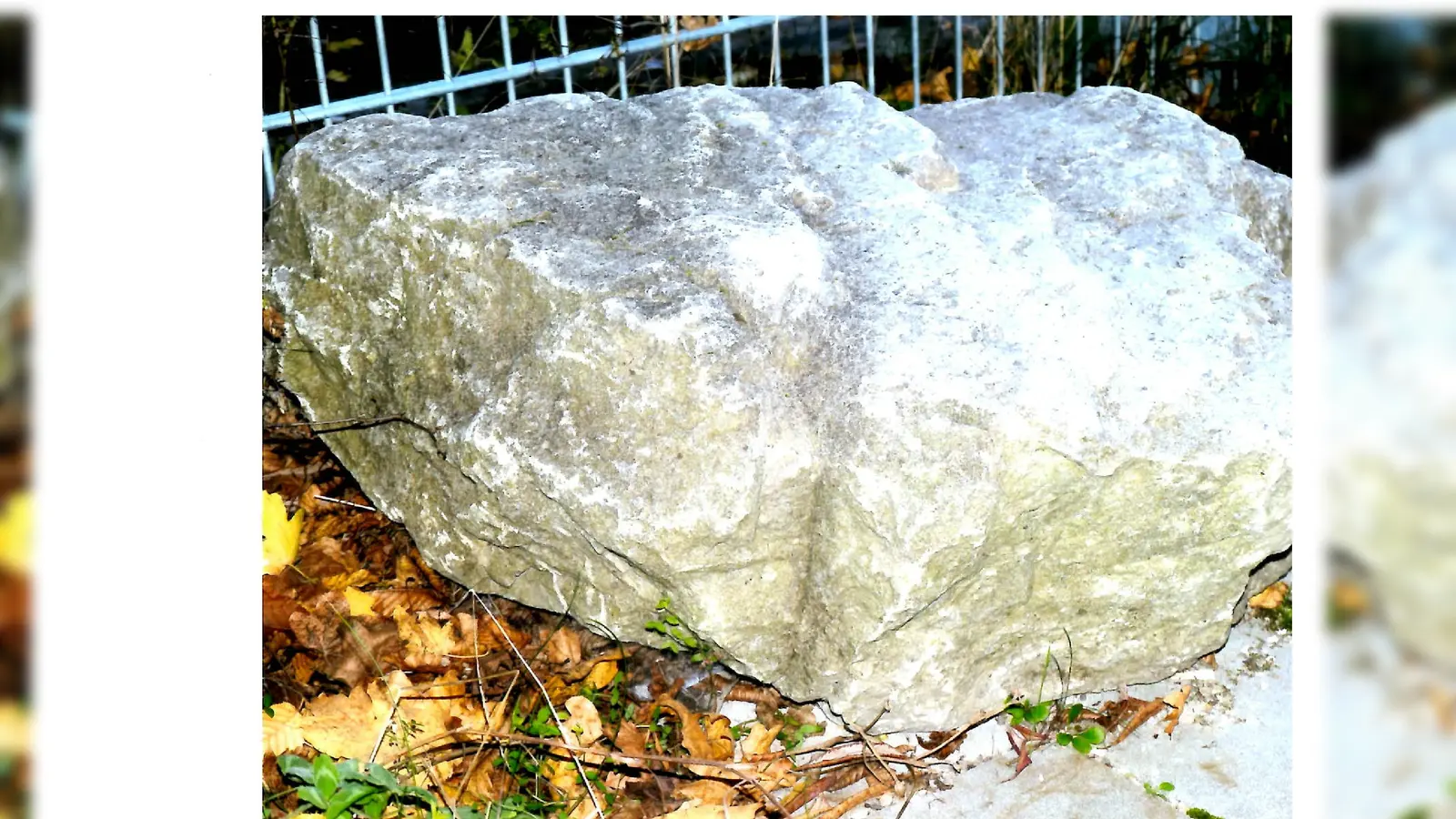 Der Eiszeitstein am kleinen Stachus. (Foto: Otmar Raab)
