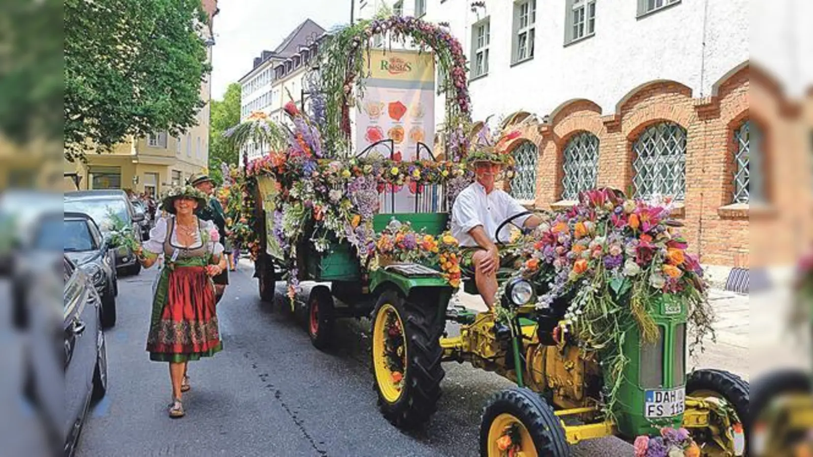 Die bunte Pracht der Münchner Gärtner brachte die Münchner Innenstadt regelrecht zum Blühen.	 (Foto: Robert Bösl)