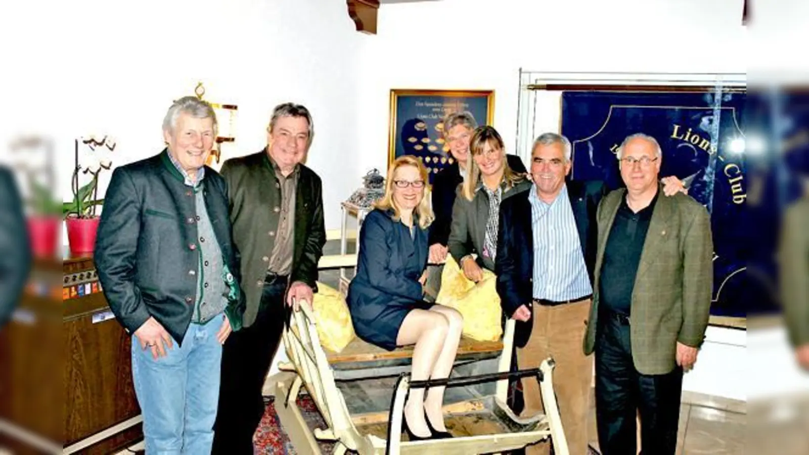 Manfred Hora, Ernst Kleindienst, Dagmar Zillgitt, Gerhard Wächter, Beatrice Wächter-Nigl, Jörn Fervers und der aktuelle Präsident Günter Decker.	 (Foto: VA)