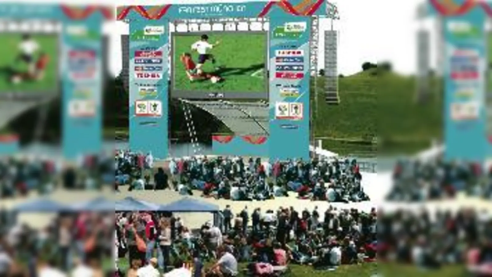 Wer will schon Karten fürs Stadion? Public-Viewing im Olympiapark. 	 (Foto: Olympiapark)